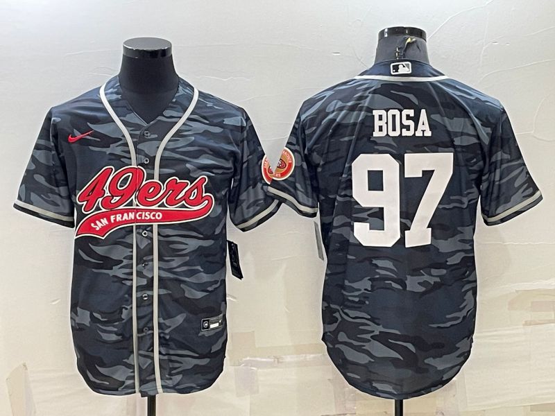 Men San Francisco 49ers #97 Bosa Camo 2022 Nike Co branded NFL Jerseys